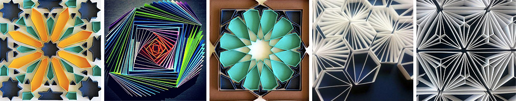 Ejemplos de trabajos realizados con la técnica 'quilling'