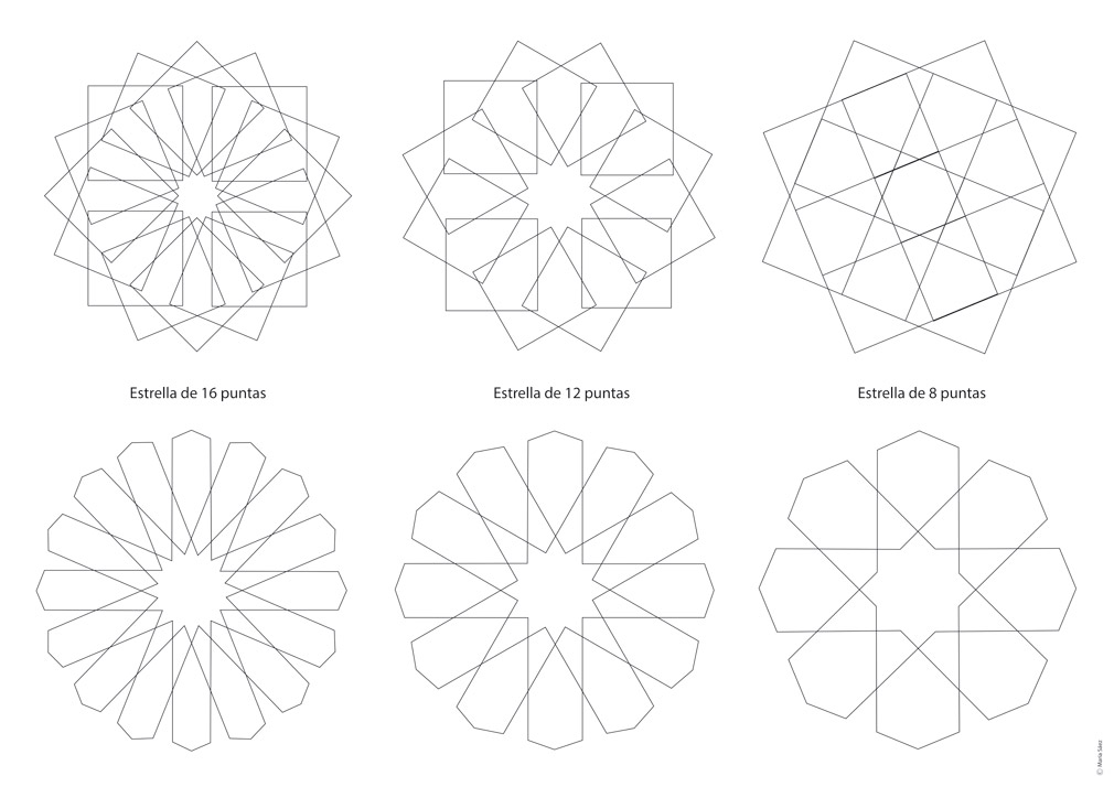 Patrón de azulejos de mosaico